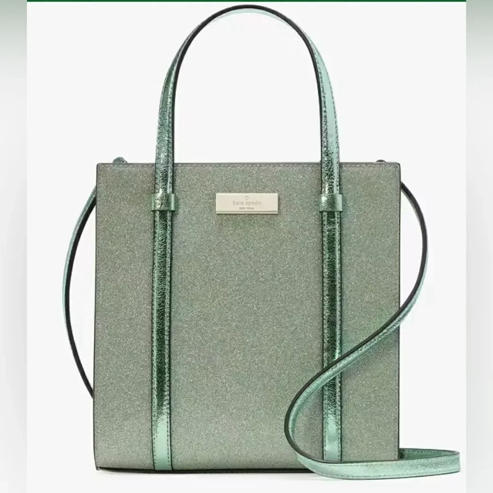 Kate Spade Kenzie Glitter Small Tote Bag Purse
